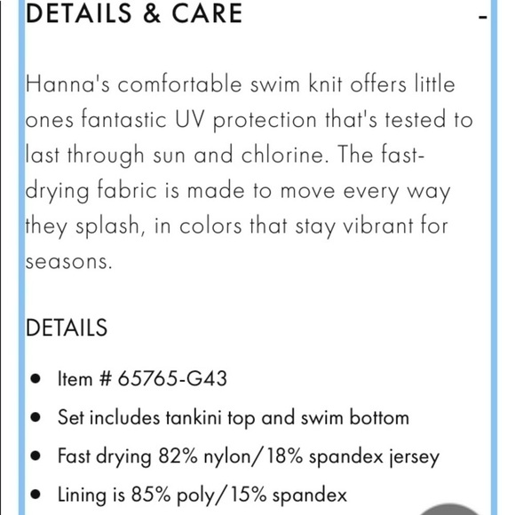 Hannah Andersson NWT Sunblock Tankini Happy Pink Floral Pattern 18-24 Month & 2T - Picture 12 of 12